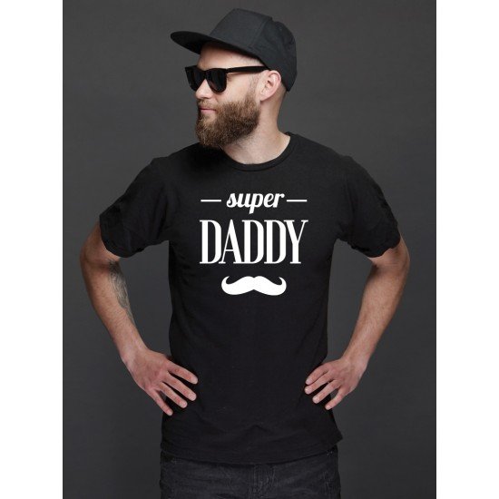 Super dad with mustage