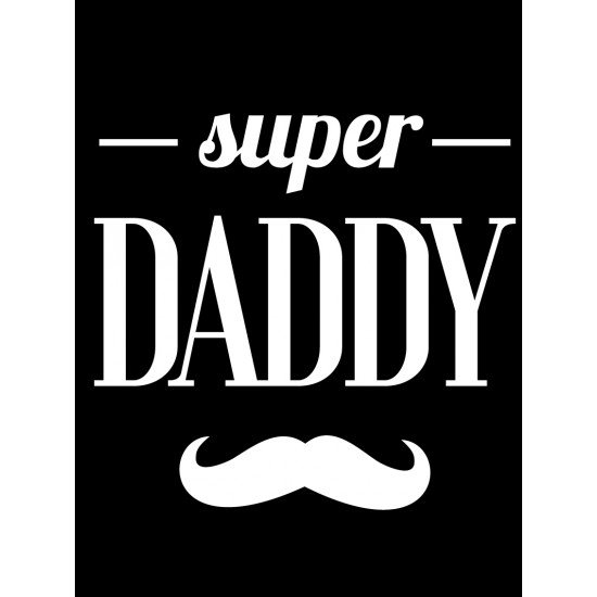 Super dad with mustage